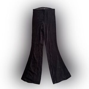 Free people velvet high waisted flare pants